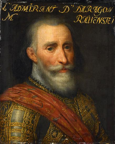 Jan Antonisz. van Ravesteyn Portrait of Francisco Hurtado de Mendoza, admiral of Aragon. France oil painting art